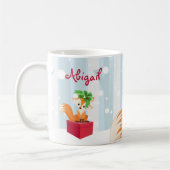 Mug Fête du bois de renard d'hiver personnalisé (Gauche)