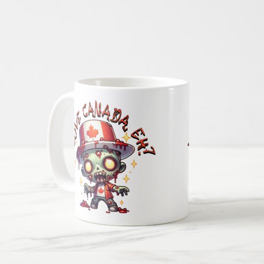 Mug Fête du Canada des zombies (Devant gauche)