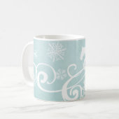 Mug Fête du Cheval de neige Noël (Devant gauche)
