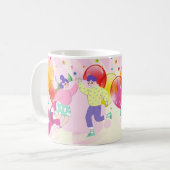 Mug Fête du Masque Carnaval et amoureux de la fête (Devant gauche)