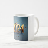Mug Fête du Nouvel An 2024 - Bonne 2024 (Devant droit)