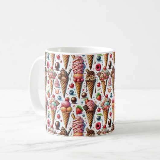 Mug Fête du Parlateur de crème glacée (Devant gauche)