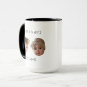 Mug Fête du Père Cadeau Photo Bébé Visage pour maman P (Devant gauche)
