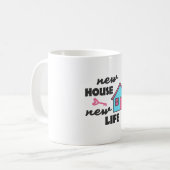 Mug Fête du réchauffement de la maison Nouvelle maison (Devant gauche)