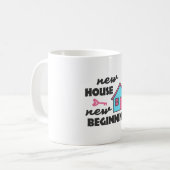 Mug Fête du réchauffement de la maison Nouvelle maison (Devant gauche)
