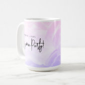 Mug Fête en Pyjama Pastel Rose Violet Moderne (Devant gauche)