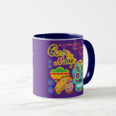 Mug Fête Fiesta Fleurir violet royal (Devant droit)