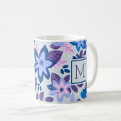 Mug Fête Florale de Noël moderne (Devant droit)