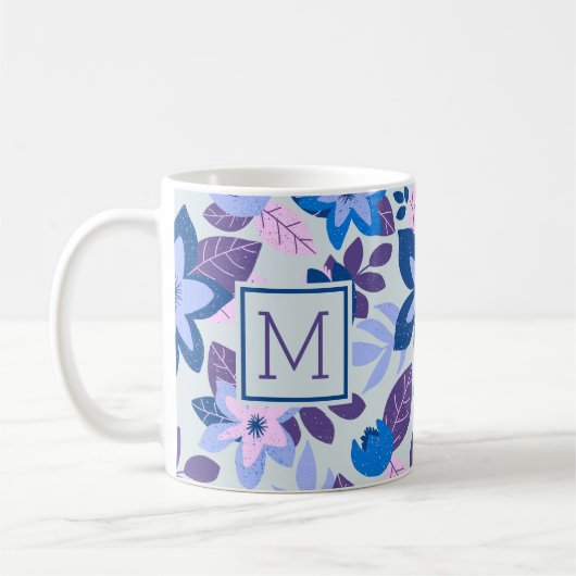Mug Fête Florale de Noël moderne (Gauche)