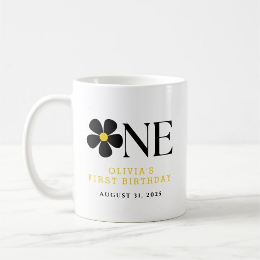 Mug Fête florale impeccable 1er anniversaire (Gauche)