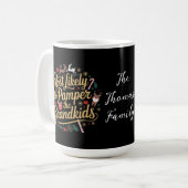 Mug Fête Gâtez les Petits-Enfants Graphique de Vacance (Devant gauche)