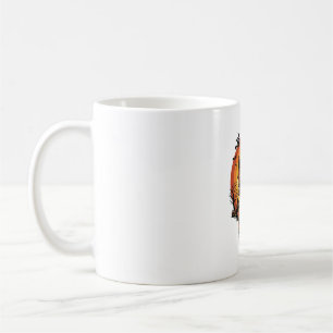 Mug Fête Maison Hantée Gravure Vintage Halloween Dé