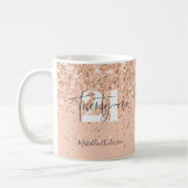 Mug Fête moderne de 21e anniversaire de la parties sci (Gauche)