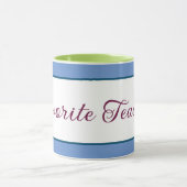 Mug Fête quotidienne de l'enseignant favori (Centre)