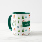 Mug Fête saison vacances ville verte Nom (Devant gauche)