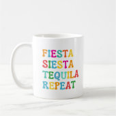 Mug Fête Sieste Tequila Répète (Gauche)