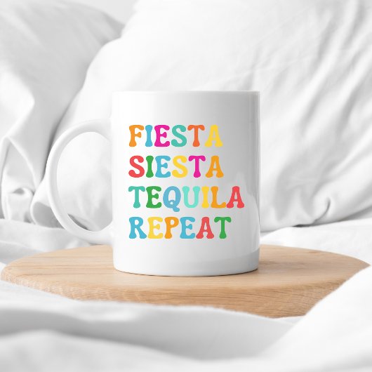 Mug Fête Sieste Tequila Répète