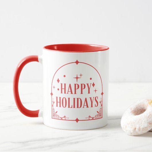 Mug fête tarot moderne noël (Avec donut)