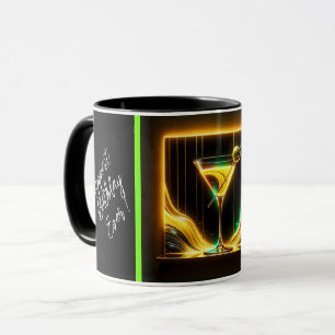 Mug Fête tendance Heure Neon Personnalisé