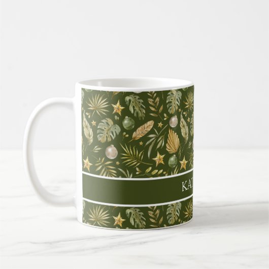 Mug Fête tropicale Nom de Noël (Gauche)