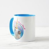 Mug Fête Unicorn Horse Et Arc En Ciel (Devant gauche)