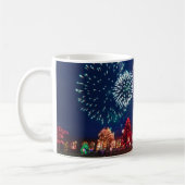 Mug Fête vintage de Noël Joyeux Personnalisée (Gauche)