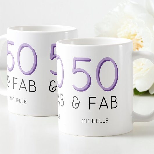 Mug Fêter 50 ans : soirée Purple 50 et fabuleuse moder