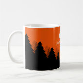 Mug Fêtes de fin d'année avec forêt rouge et arbre (Gauche)