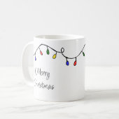 Mug Fêtes de Noël colorées (Devant gauche)