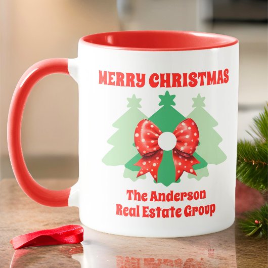 Mug Fêtes de Noël d'affaires modernes et modifiables