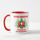 Mug Fêtes de Noël d'affaires modernes et modifiables (Gauche)