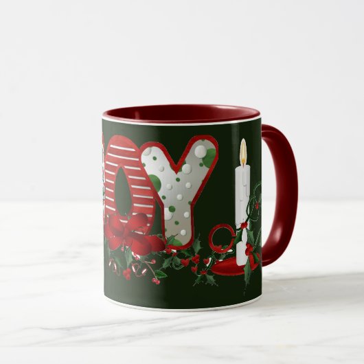Mug Fêtes de Noël Joie (Devant droit)