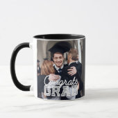 Mug Fêtes Grad Moderne Simple Photo personnalisée (Gauche)