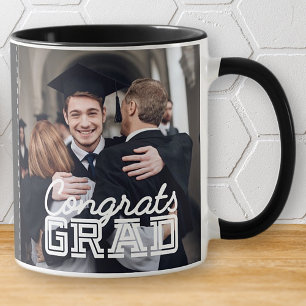 Mug Fêtes Grad Moderne Simple Photo personnalisée