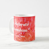 Mug Fêtez ! 4 juillet Feu d'artifice explosion café Mu (Devant gauche)