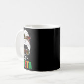 Mug Fets Fiesta Cinco De Mayo Messy Bun Leopard Femmes (Devant gauche)