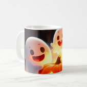 Mug Feu Citrouille éffrayant Ghost (Devant gauche)