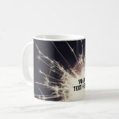 Mug Feu d'artifice de nuit Sparkler - Coupe de café Sp (Devant gauche)