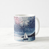 Mug Feu d'artifice La vie est un rêve (Devant droit)