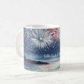 Mug Feu d'artifice La vie est un rêve (Devant gauche)