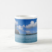Mug Feu de café peint du phare du port de Chicago (Centre)