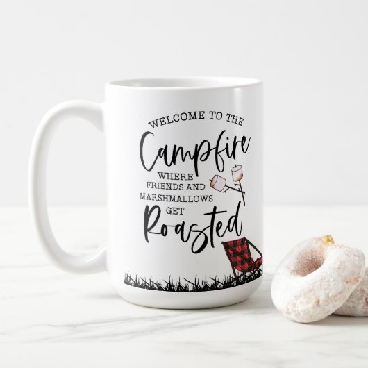 Mug Feu de camp confortable (Avec donut)