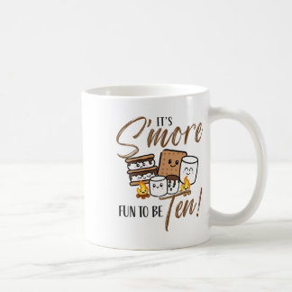 Mug Feu de camp d'anniversaire 10 ans Marshmallow C'es