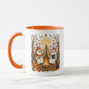 Mug Feu de camp de fantômes vintage automne Halloween