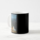 Mug Feu de camp fantôme Camping amateur forêt gothique (Devant gauche)