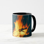 Mug Feu de camp personnalisé Amour Camping (Devant droit)