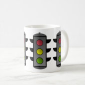 Mug Feu de circulation Pop Art (Devant droit)