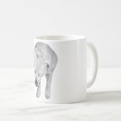 Mug Feu de Labrador dans l'ombrage d'hiver doux (Devant droit)