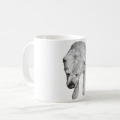 Mug Feu de Labrador dans l'ombrage d'hiver doux (Devant gauche)