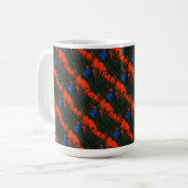 Mug "Feu de marais #5 Carrelé" Conception abstraite Mu (Devant gauche)